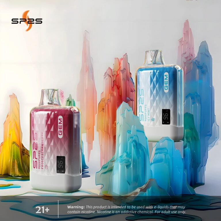 SP2S GEM 9000口 | 智能雙顯拋棄式電子煙 | 16款口味現貨 12ml大容量 台灣速發